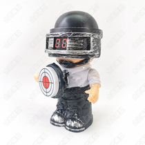 (Counting target) electronic soldier laser toy gun entertainment handle target practice childrens toy small man receiving target