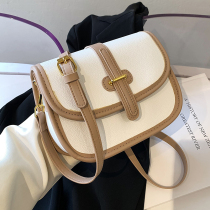 This year Pop advanced Sensation Collision Color Skew Satchel Bag woman 2022 new Korean version Fashion small crowdsourced single shoulder bag small square bag