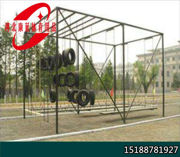 Troop training tire climbing platform 400 meters across the sea and island obstacle training equipment psychological behavior trainer