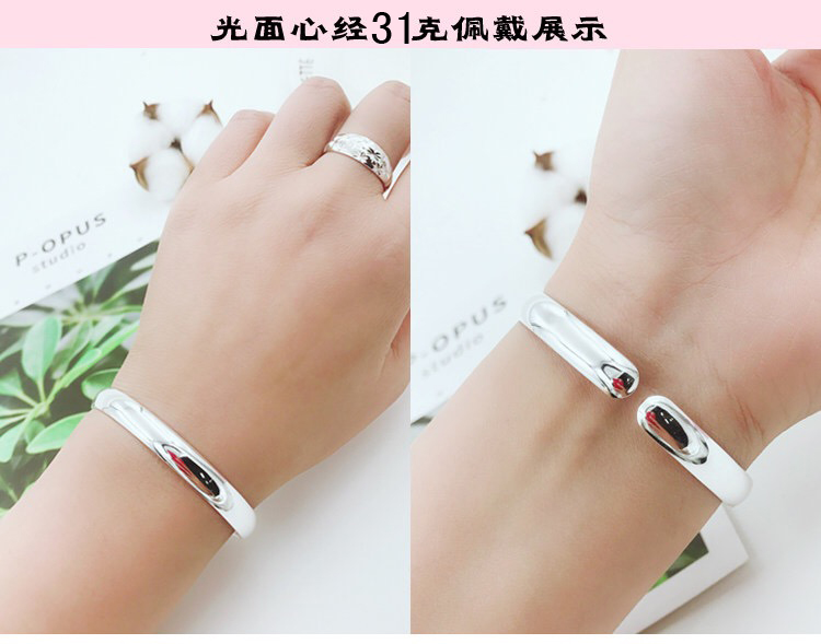 Nữ mô hình Dài Phong Fu từ rắn 999 sterling bạc vòng tay trung niên người lớn tuổi để gửi bạn gái của mình mẹ bà món quà