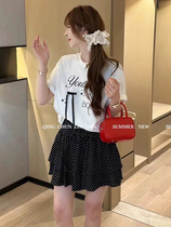 4 15 FOAM Yan Elects 81033 Fashion foreign gas Aging Short Sleeves Wearing two sets of chest circumference 108 Clothing length 60 dress 42