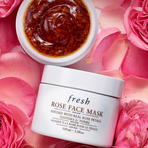 新年礼物Fresh馥蕾诗玫瑰精萃面膜100ml 保湿舒缓
