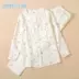 Quần áo bầu xinh xắn, đồ ngủ cotton gạc đôi cho bà bầu, phục vụ tại nhà, quần áo cho con bú sau sinh, quần áo cho con bú dài tay - Giải trí mặc / Mum mặc Giải trí mặc / Mum mặc