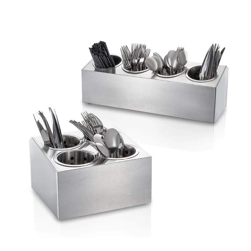 Stainless steel tableware storage box, dining room, hotel straw and chopsticks box storage shelf, bar cutlery box box, water filter cartridge