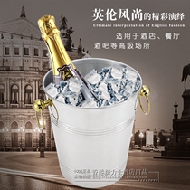 Promotion of stainless steel large ice bucket beer bucket stainless steel champagne drum M01002 G New Rix Banquet Hotel