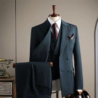 Зеленый костюм, жилет, штаны