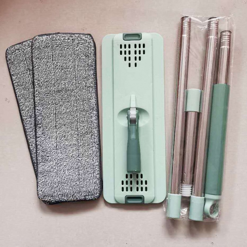 Scratch mop rod replacement cloth head flat mop rod free hand wash lazy mop accessories mop bucket