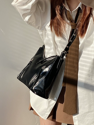 鹿子 Универсальная ретро вместительная и большая сумка на одно плечо, Южная Корея