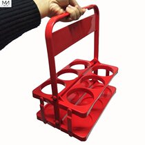 Beer carrying rack portable basket universal portable lifting rack plastic wine carrying bar KTV folding wine lifting frame