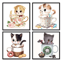 Digital oil painting Small size mini decorative painting Simple hand-painted filling coloring Oil painting Self-painted diy40*30