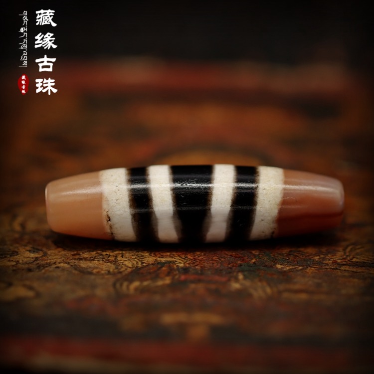 (Appreciation-) True Tibetan Natural to Pure Collection Natural Calcification Inserted Seven-thread Beads