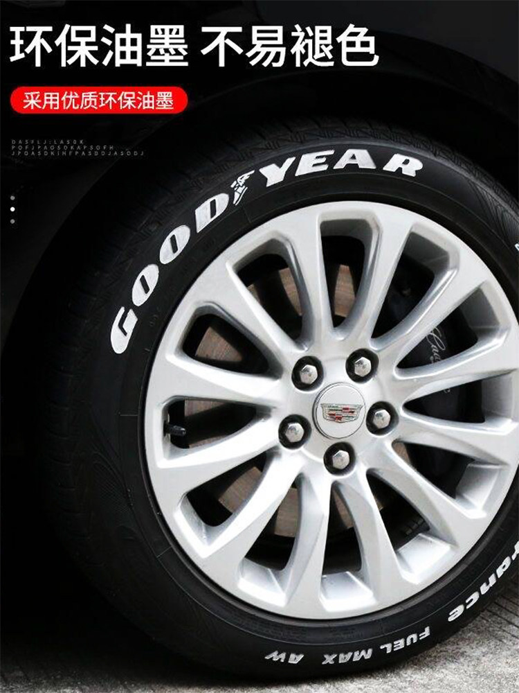 Car Tire Pen Graffiti Non-Fading Graffiti Pen Lettering White Pen Tire Repair Marker Industrial Paint Pen