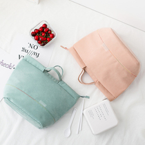 Day Style Lunch Box Handbag COLD INSULATION BAG LINEN WORK FAMILY MEAL KITS OUT HAND THICKENED LUNCH BOX BAG