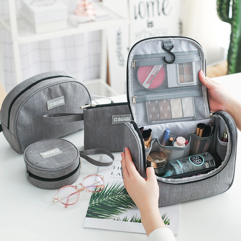 Makeup bag women's portable ins multi-function super fire storage bag Women's large capacity net Red makeup box Waterproof carry-on bag