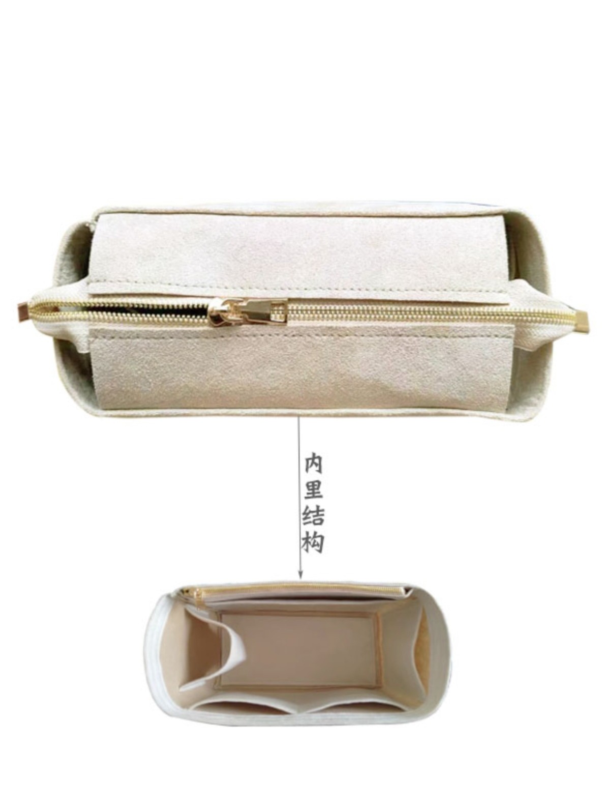 Suitable for Gucci Ophidia Mini/Medium Tote Bag Inner Bag, Gg Lining Bag, Organizer