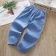 Cô gái băng lụa cotton quần jean 2020 mùa hè mới cô gái hàn quốc bé hoa cúc nhỏ quần ống rộng quần trẻ em quần muỗi - Quần jean