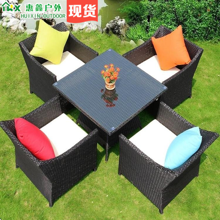 Creative Vije Chair Three Piece Outdoor Furnishings Balcony Desk & Chair Indoor Courtyard Vine Desk & Chair Leisure Chair