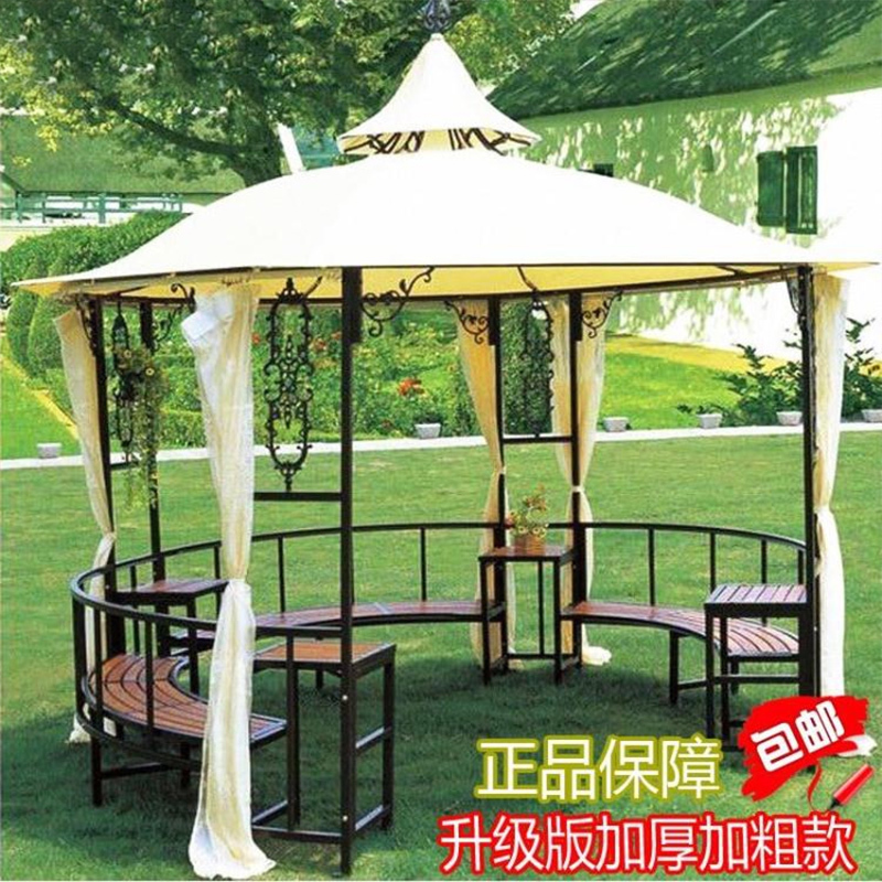 Outdoor stall pavilion sun canopy outdoor furniture wrought iron pavilion courtyard garden canopy fort yurt tent pavilion
