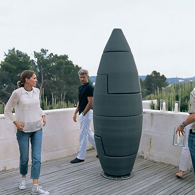 Net Red Dining Chair Outdoor Table and Chair Five-piece Outdoor Furniture Garden Rattan Chair Leisure Garden Simple Rattan Table and Chair