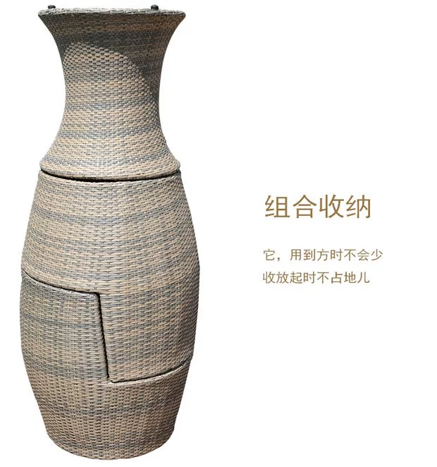 Ghế mây sáng tạo Bàn ghế ngoài trời Bàn ghế mây Bàn cà phê Bộ ba mảnh Bàn ban công và ghế giải trí Ghế mây nhỏ kết hợp nội thất - Bàn ghế ngoài trời / sân bộ bàn ghế ngoài trời giá rẻ