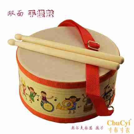 Nhạc cụ gõ Orff Nhạc cụ gõ hai mặt Trống nhỏ Chiến tranh Snare Drum Đồ chơi chiến đấu Mẫu giáo Trống học sớm - Đồ chơi nhạc cụ cho trẻ em đàn đồ chơi cho bé