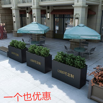 Outdoor Flower Case Outside Swing Commercial Street Sales Building Section Square Partition Rectangular Flower Pot Flower Shelf Gardening Flower Beds Flower Groove