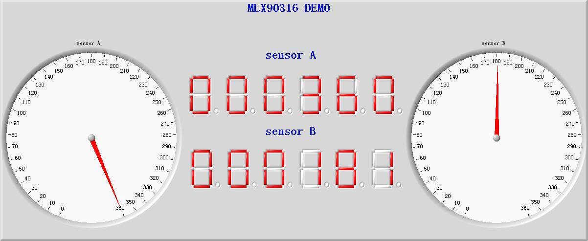MLX90316 development board Demo system learning board