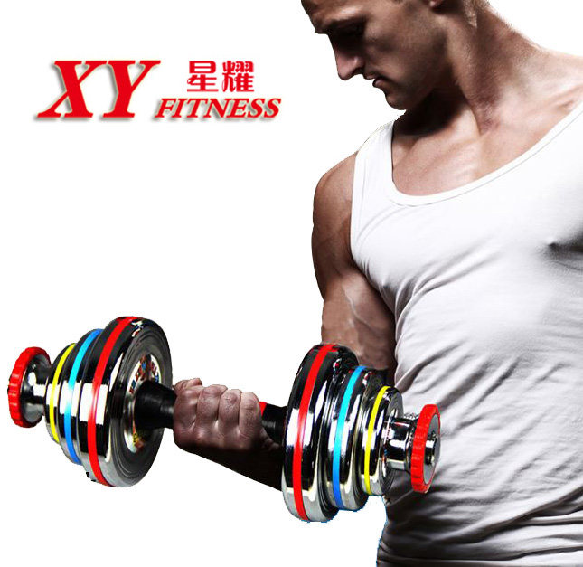 Dumbbells pure steel dumbbells for men's electroplating Abell commercial home fitness equipment