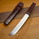 Clamp steel knife Damascus steel knife watermelon cutting fruit knife kitchen knife outdoor knife camping road knife handmade knife