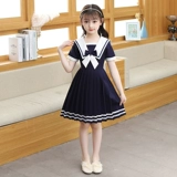 Летнее платье, комплект, детская юбка, подходит для подростков, детская одежда, в западном стиле