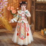 Демисезонное ханьфу, пуховик, китайский стиль, 2024 года