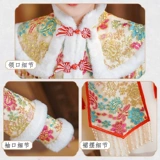 Демисезонное ханьфу, пуховик, китайский стиль, 2024 года