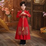 Зимнее ханьфу для мальчиков, детский пуховик, китайский стиль, увеличенная толщина