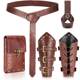 Medieval Viking pirate belt wristband pocket knife hanging knife holder set cosplay forehead hairband retro NPC