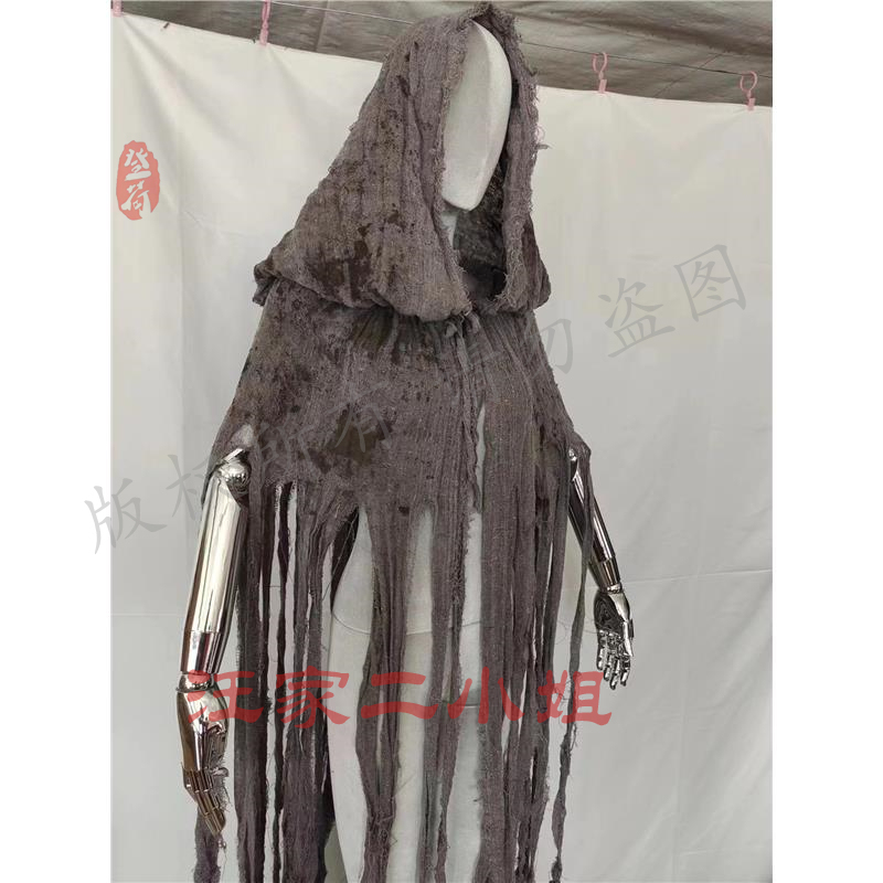 Wasteland Style Cloak Cape Hat Halloween Death Tattered Waves Haunted House Horror Trick Cos Props Wasteland Style Cloak Cape Hat Halloween Death Tattered Waves Haunted House Horror Trick Cos Props