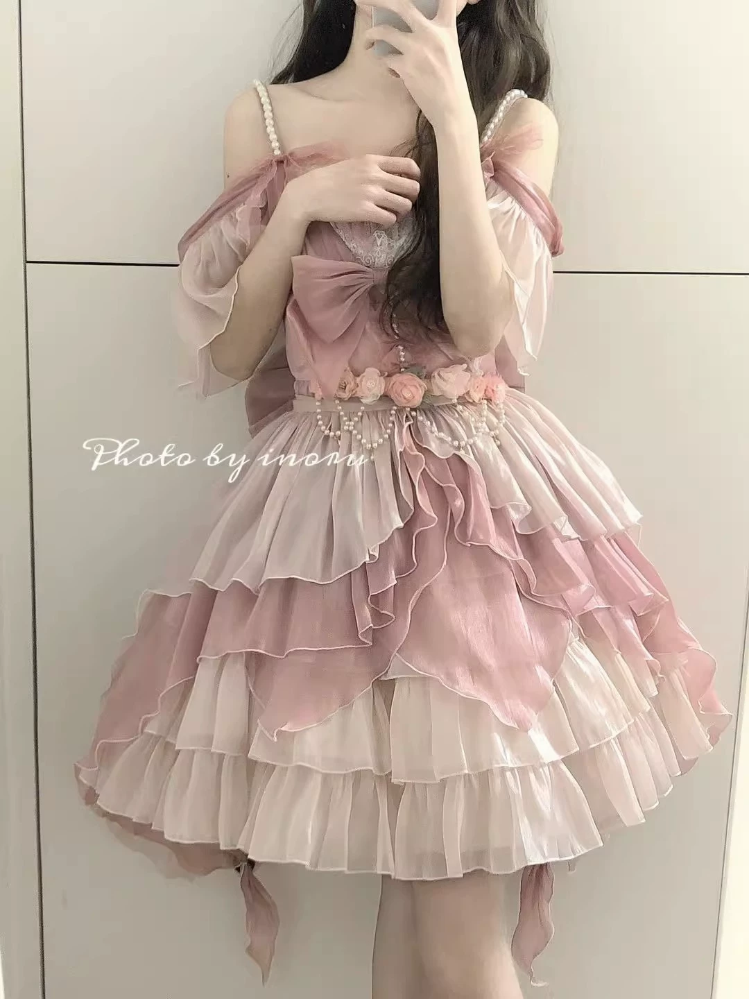 Фуксия платье, маленький принцесса костюм, Lolita стиль, Lolita Jsk
