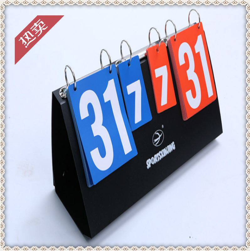 Blue Ball Countdown Card PVC Plastic Table Tennis Match Scoreboard Countboard S Soccer Match Portable