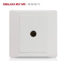 Delixi 86 wall switch socket CD210 Q86TV TV socket a cable TV socket