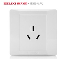 Delixi 86 switch socket CD210 series 16A three-hole air conditioning socket panel ()Q86S16