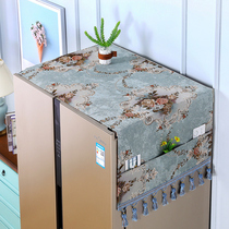 Minimalist refrigerator Gebuo style hanging pocket for double door open fridge cover dust protection protective sheath cloth Home single open fridge towels