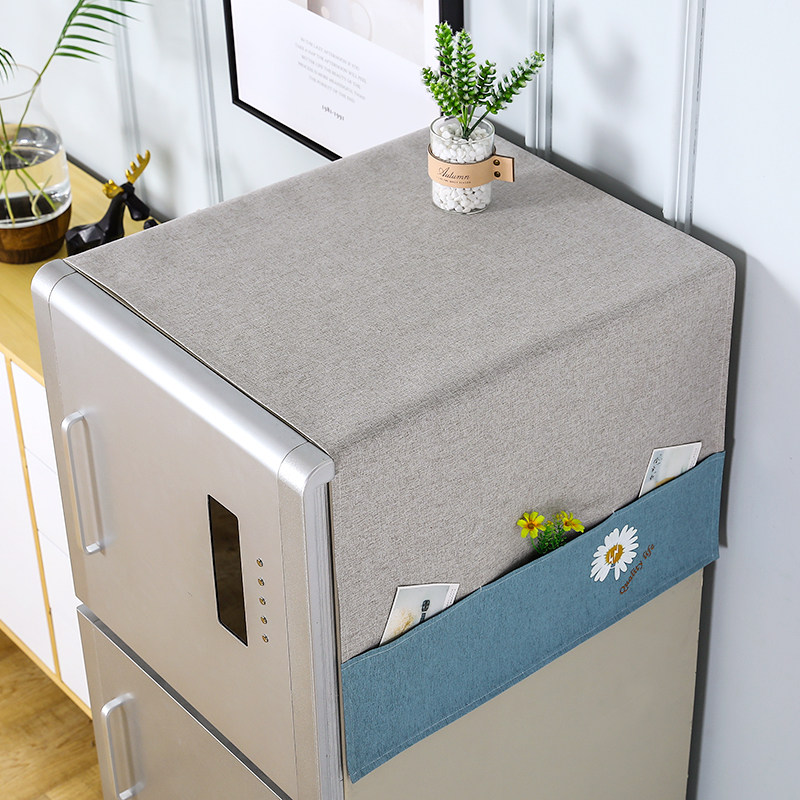 Nordic Fridge Dust Cover Geb Double Door Vegan Color Fresh Kitchen Single Open Door Geb Washing Machine Geb Versatile