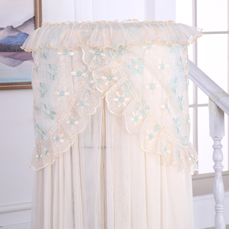 Round vertical air conditioning cover cylindrical cabinet machine dust cover lace boot does not take the beauty of Gree I Shan Oaks