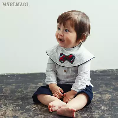 MARLMARL male baby bib baby 360 degree rotating saliva towel bib 0-2 years old collet05