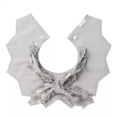 MARLMARL baby round eating bibs 360 degrees rotating baby saliva towel bib eating bib deco06