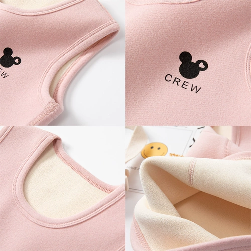 Детская удерживающая тепло флисовая майка топ, базовый демисезонный жилет для мальчиков, увеличенная толщина