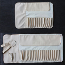 12-24 holes MAKEUP BRUSH CONTAINING BAG PU SOFT LEATHER PORTABLE STYLE FOLDING MAKEUP BRUSH BAG CASHIER BAG EMPTY SLEEVE