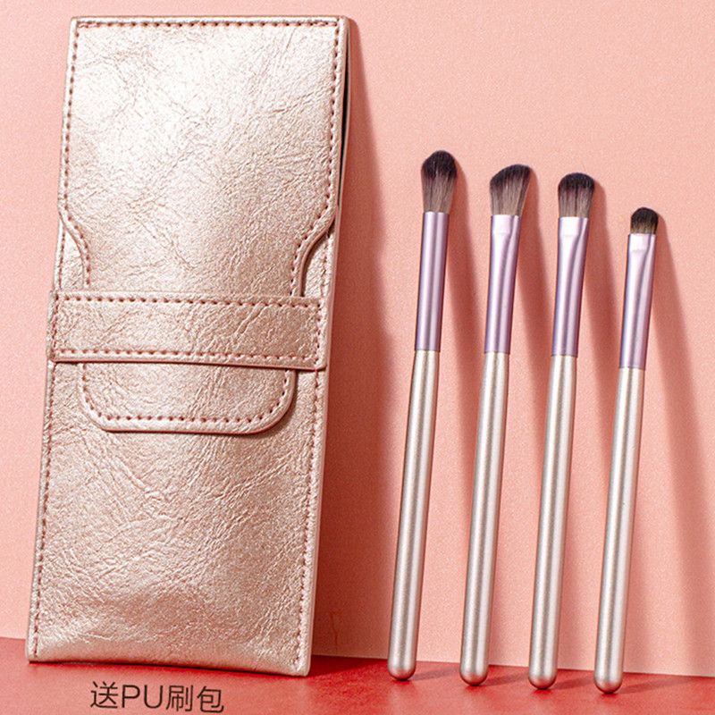 Makeup brush eyebrush set full details brush soft hair dye brush small grape sleeve brush four packets delivery package