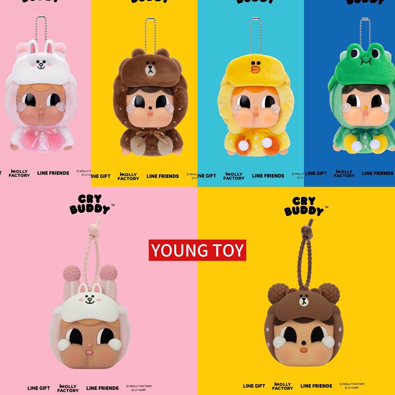 Crybuddy & Line Friends Sally Chicken Brown Bear Cony Rabbit Frog Leo Standing Pose 200% Crybuddy & Line Friends Sally Chicken Brown Bear Cony Rabbit Frog Leo Standing Pose 200%