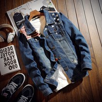 Men Denim Jacket Fall Men Jeans Jackets Outerwear Denim Coat