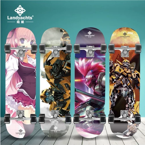 Взрослый 4 -колесный скейтборд Скейт Скейт Стрит Клен